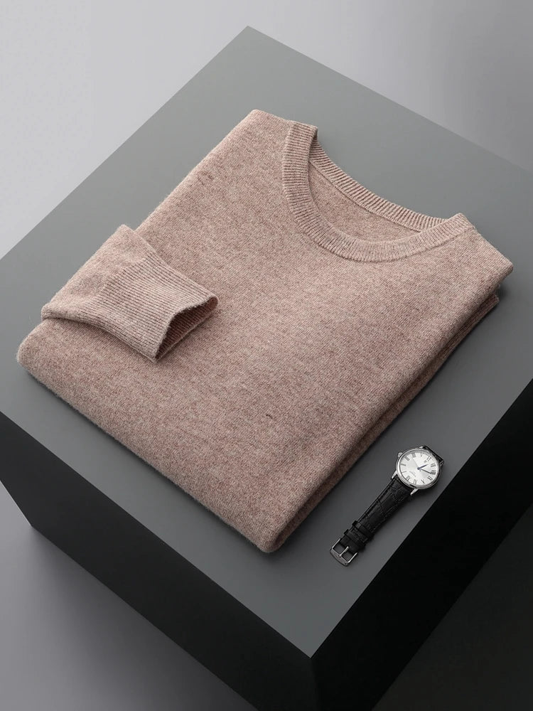 Men Merino Wool Pullover Sweater