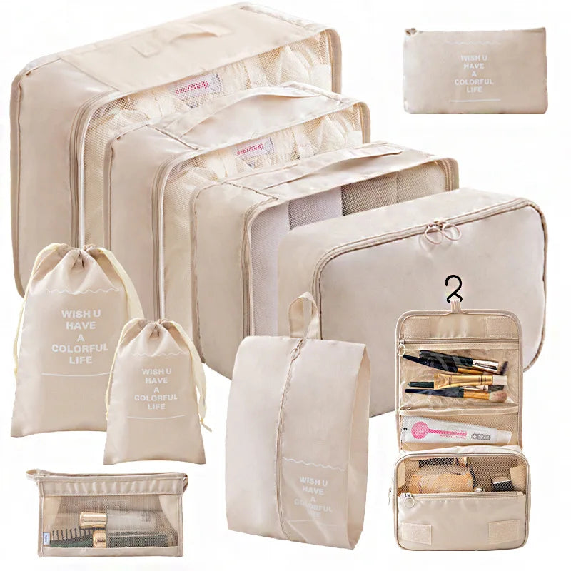 10/7-Piece Travel Organizer Set – Suitcase Packing Cubes