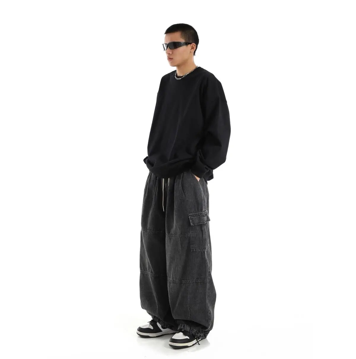 Men Y2K Baggy Cargo Jeans