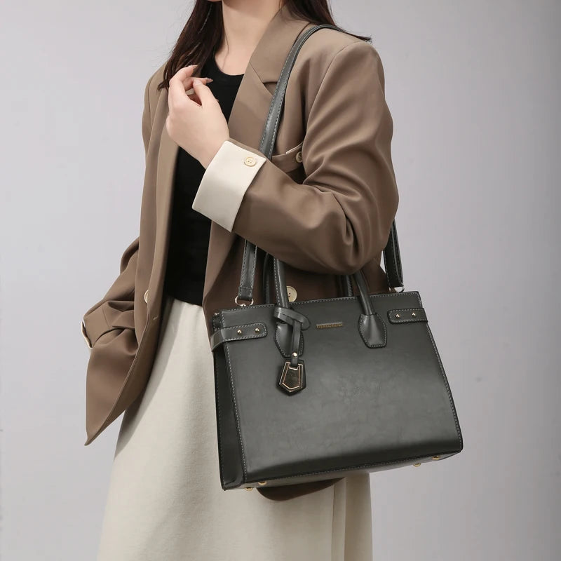 Soft Leather Tote Bag
