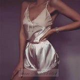 Curvy Luxe Satin Pajama Set
