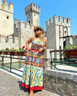 Vintage Print One Piece