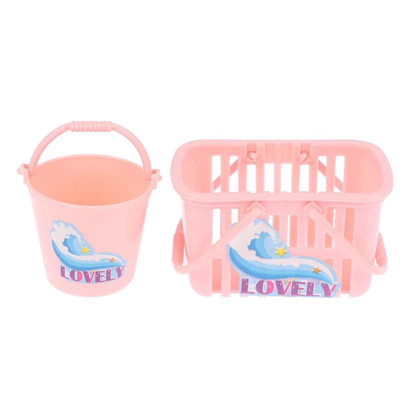 Kids Dollhouse Laundry Play Set