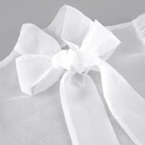 Aurora Organza Bow Blouse
