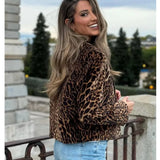 Velvra™ – Leopard Velvet Blazer Set (Luxury Print, Office to Evening Fashion)