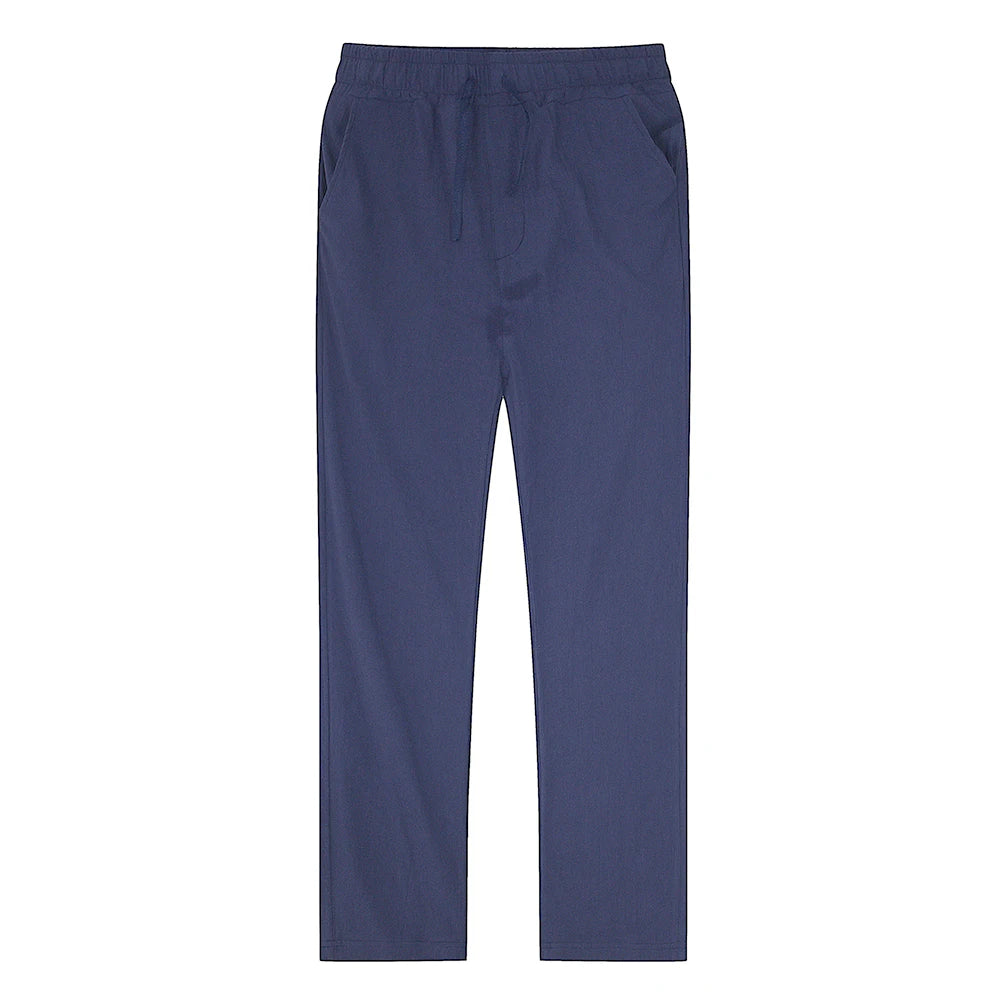 Men’s Solid Linen Trousers