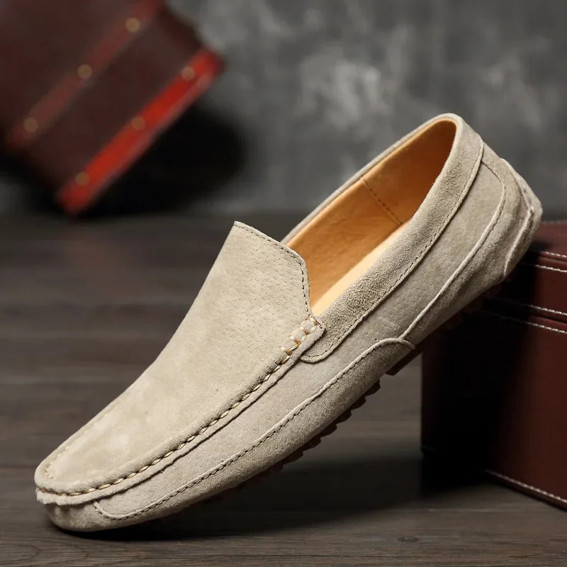 Men’s 2025 Luxury Suede Boat Loafers