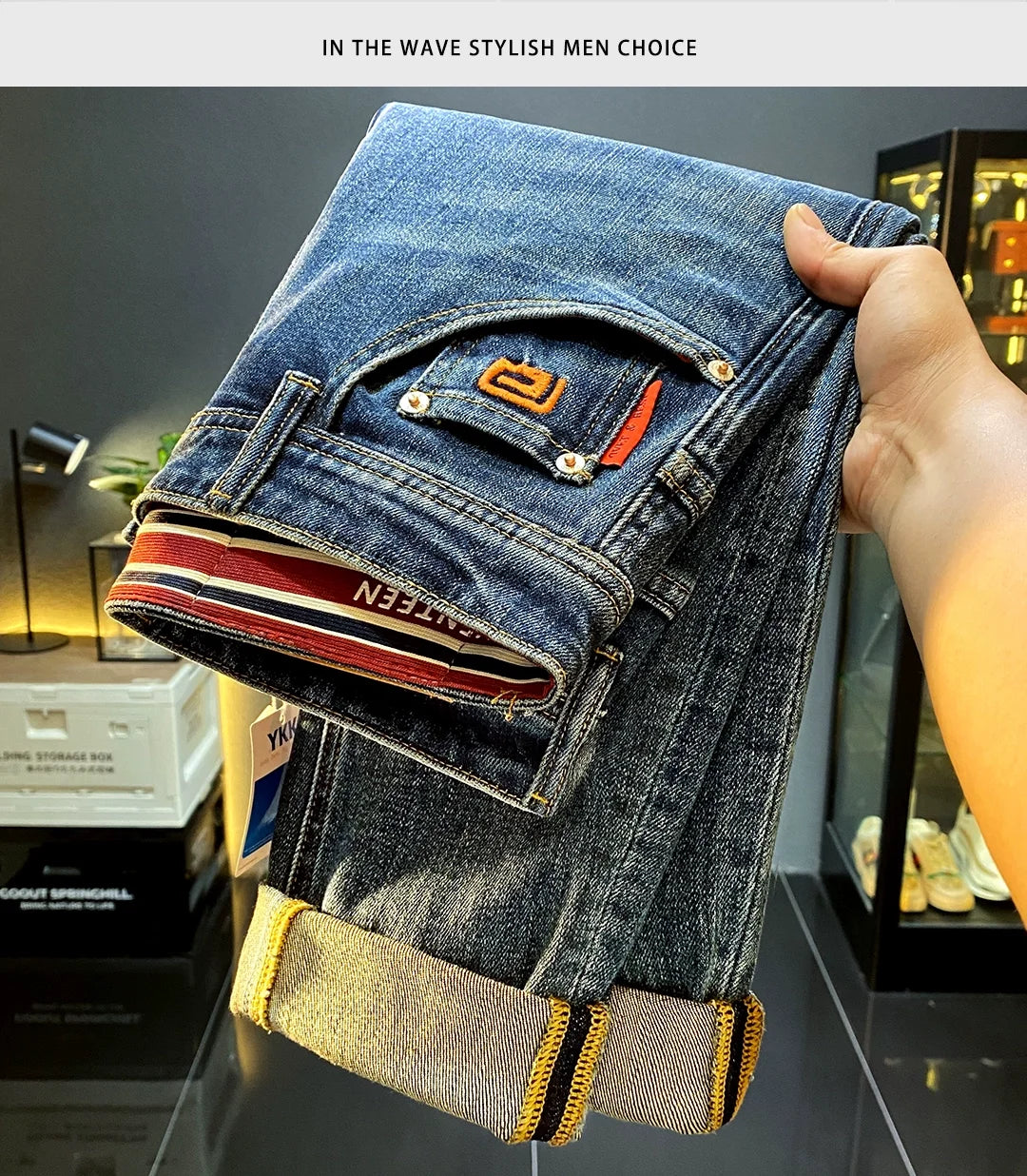 Men’s High-End Slim Denim Jeans