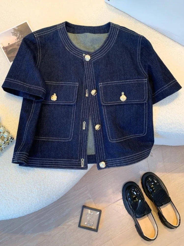 Women's Vintage Streetwear Summer Denim Jacket