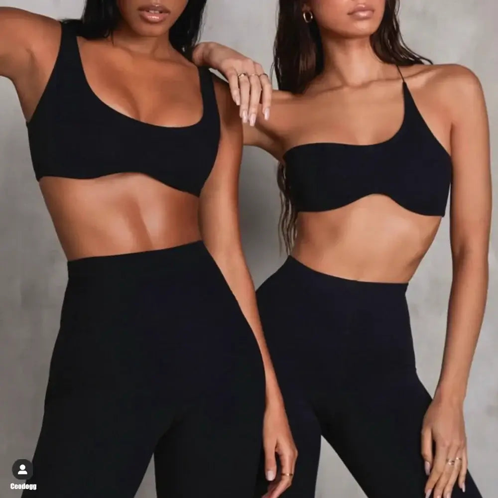 Women Single Strap Yoga Sports Bra