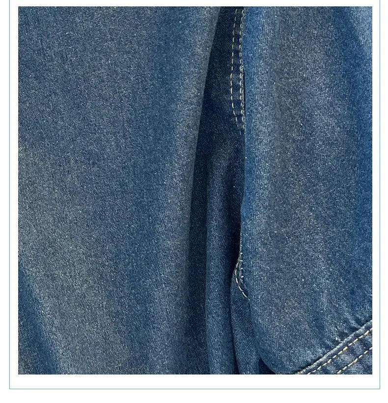 Women's Short Sleeve Denim Cropped Jacket
