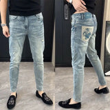 Prestige Embroidered Slim Jeans