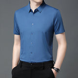 Men Stretch Short Sleeve Shirt