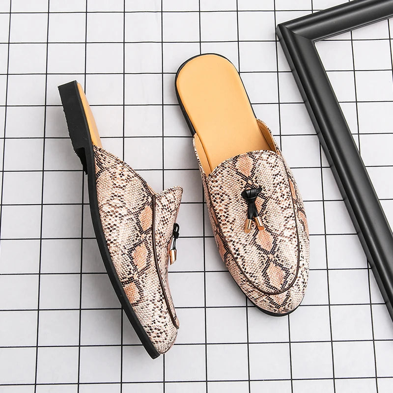 Men Leather Mules