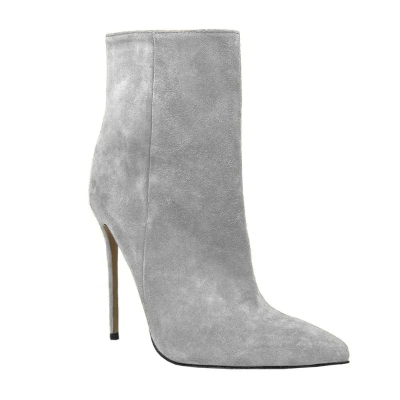 Suede Stiletto Boots