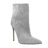 Suede Stiletto Boots