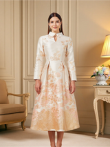 Women's Jacquard Evening Dress