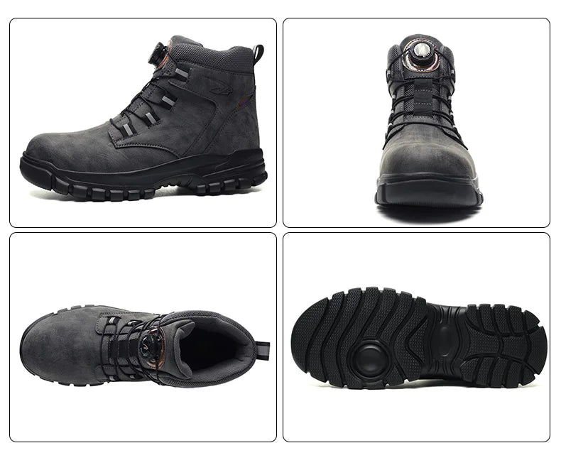 Men Waterproof Safety Work Boots
