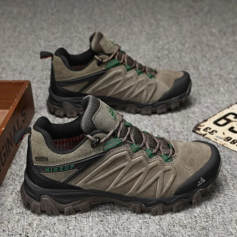 Men Leather Outdoor Trekking Shoes