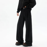 Men's Plus Size Vintage Pleated Trousers – Wide Leg