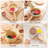 Wooden Kids Play Kitchen Set