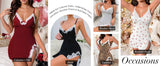 Lace Trim Babydoll Dress