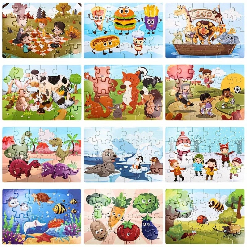 Kids Educational Puzzle Set – 24PCS