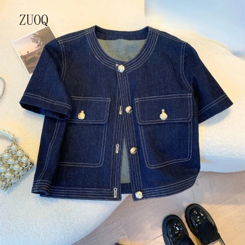 Women's Vintage Streetwear Summer Denim Jacket