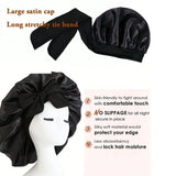 Adjustable Silk Satin Bonnet for Sleeping – Hair Protection