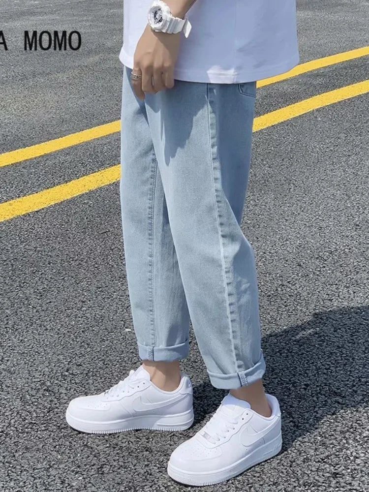 Men’s Simple Straight Denim Jeans