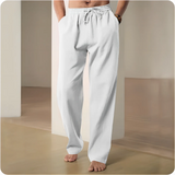 Men Cotton Hemp Casual Pants