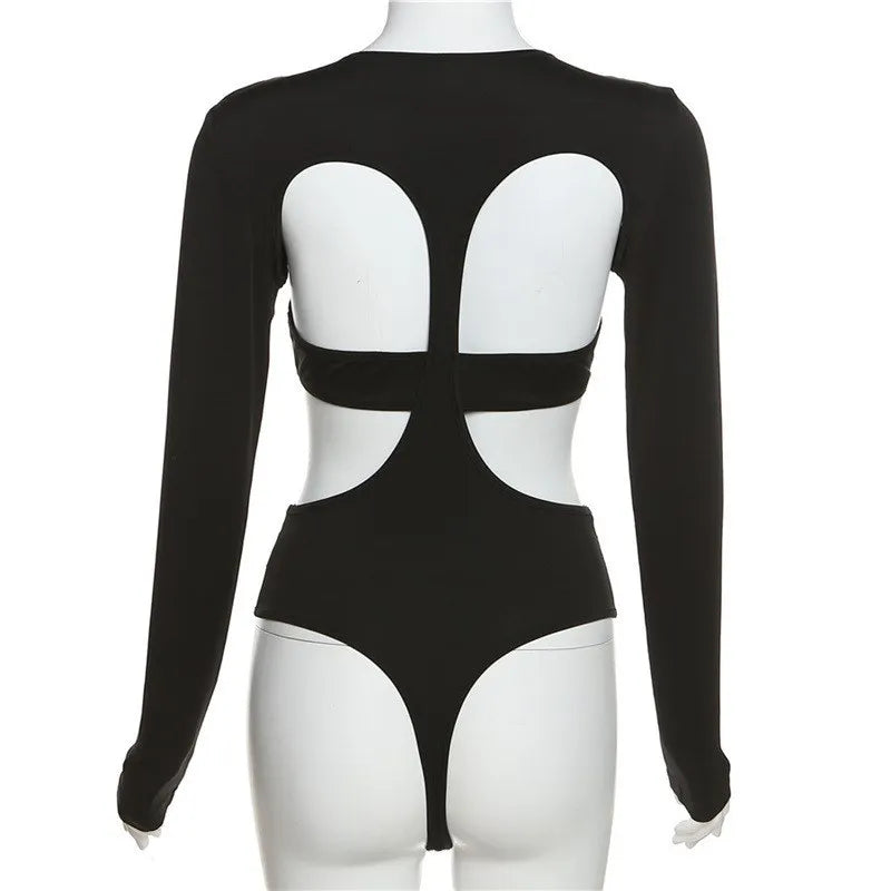 White Lapel Shirt Bodysuit – Sexy Versatile Top