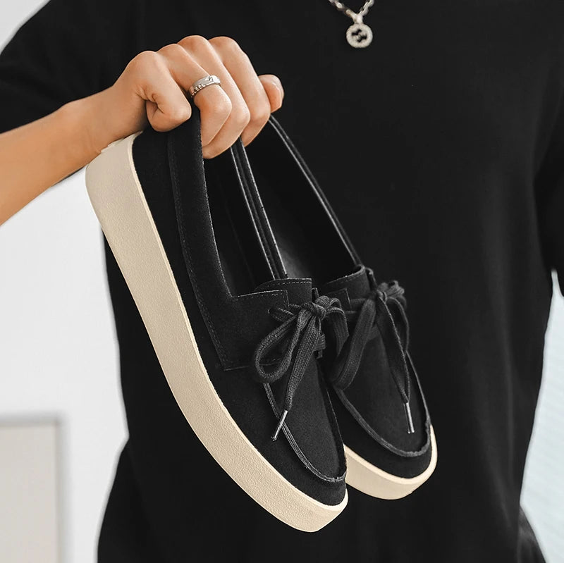 Men Suede Lightweight Driving Loafers