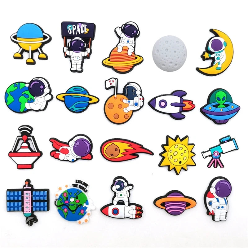 Women Astronaut Shoe Charms Space Accessories