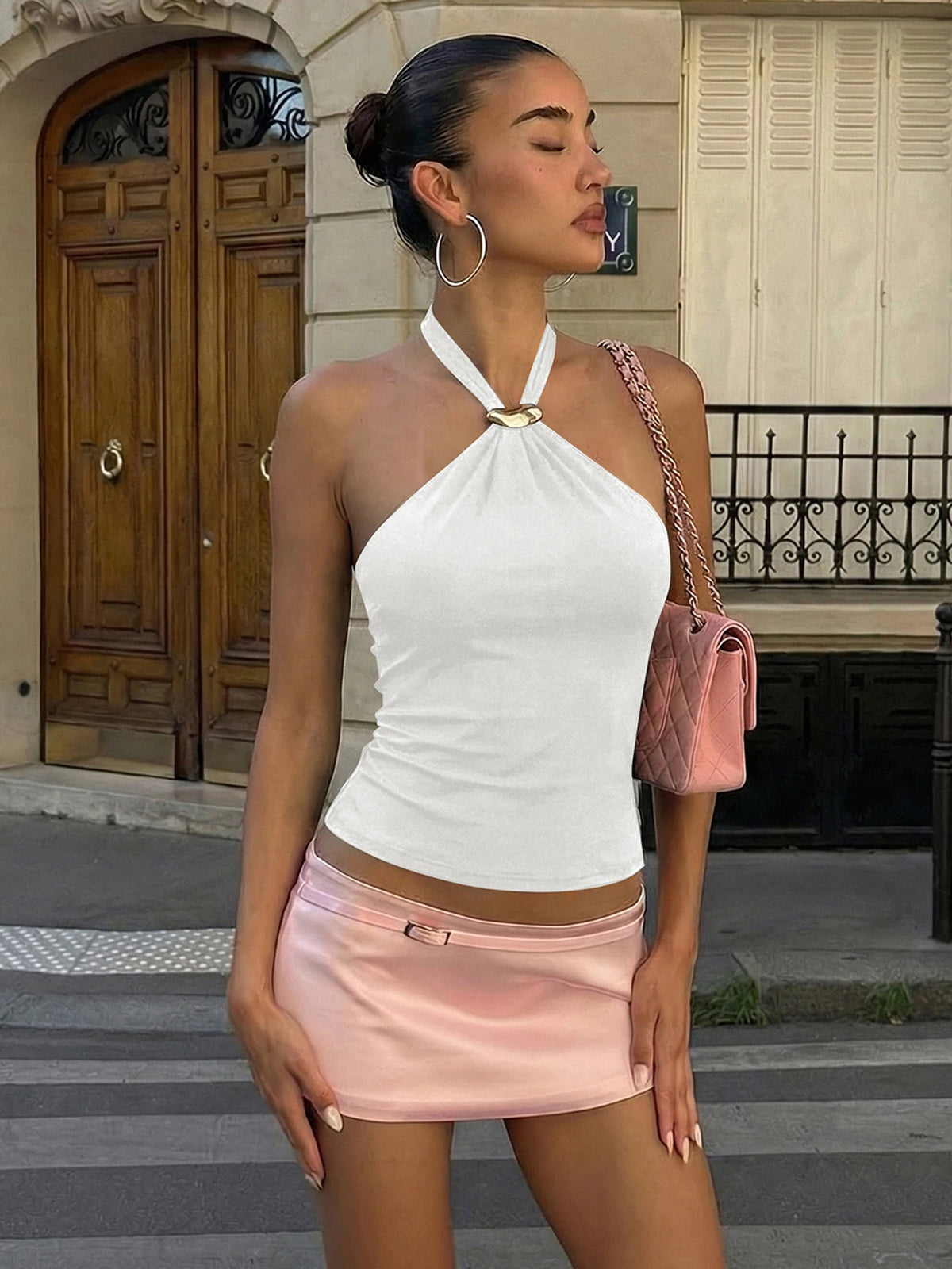 Women's Halter Crop Top