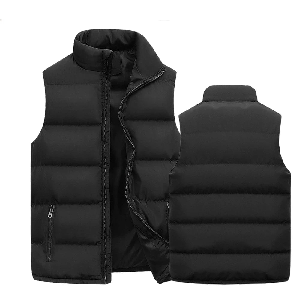 Men’s Warm Sleeveless Vest Jacket