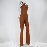 Women Hollow Backless Romper