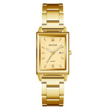 Luxury Square Gold Quartz Couple Watches