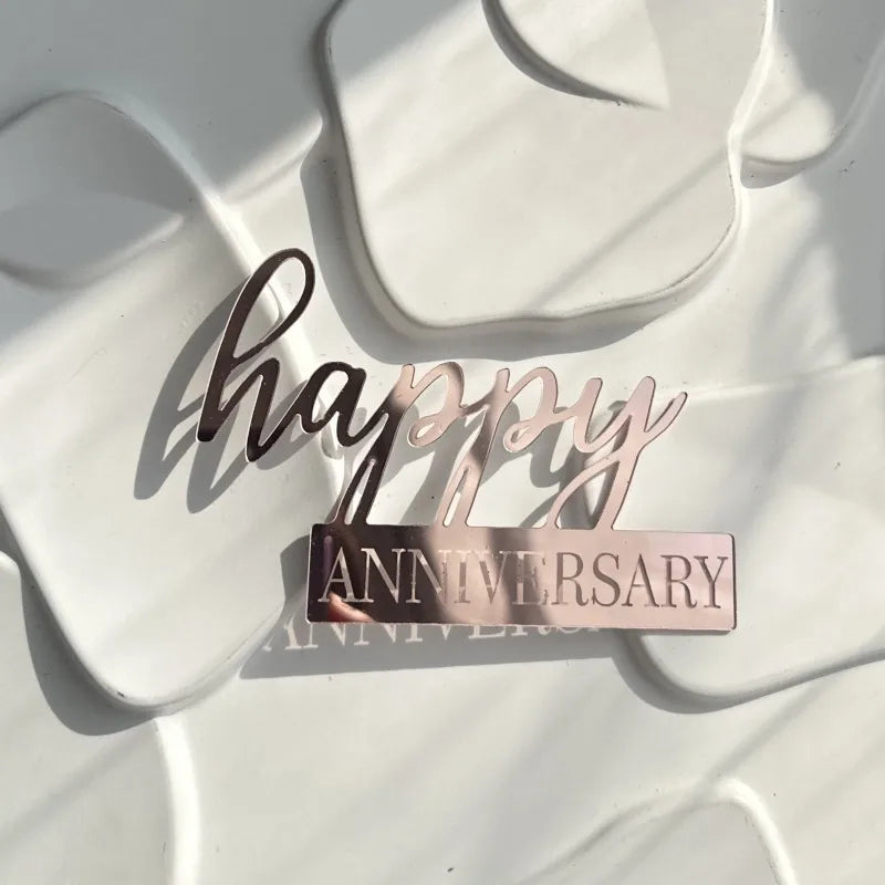 Happy Birthday Acrylic Cake Topper