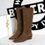 Korean Suede Knee High Boots
