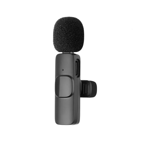 Wireless lavalier microphone with foam windscreen for streaming and social media use by VIKEFON.