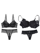 Women Floral Lace Garter Set