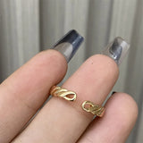 Luxury W Letter Gold Plated Ring
