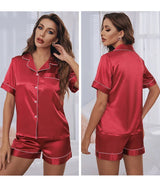 Luna Satin Pajama Set