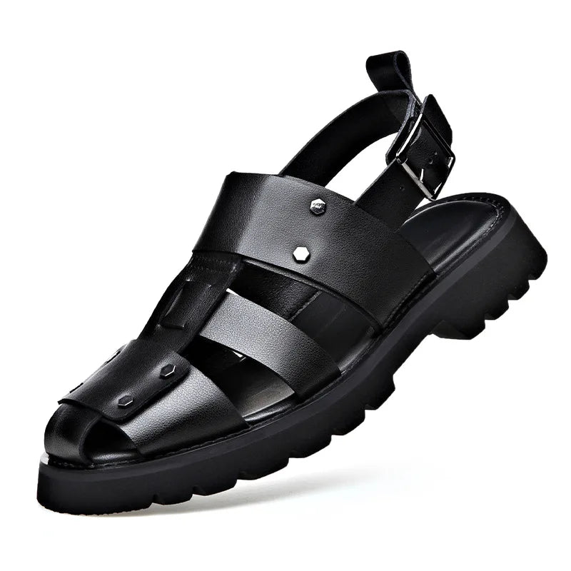 Executive Leather Gladiator Sandals
