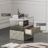 Modern Acrylic Bedside Storage Cabinet