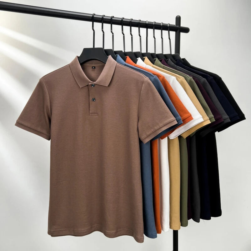 Men Cotton Breathable Polo Shirt