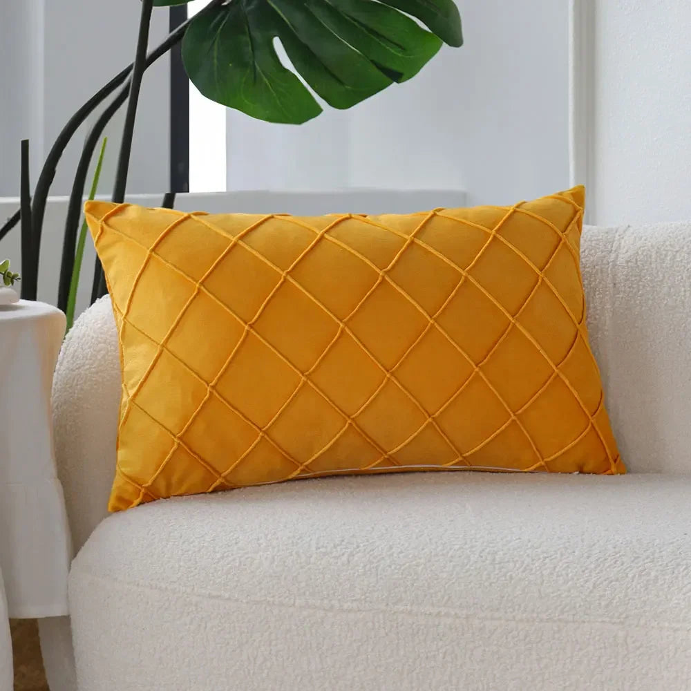 Yellow Decorative Pillow Cover
