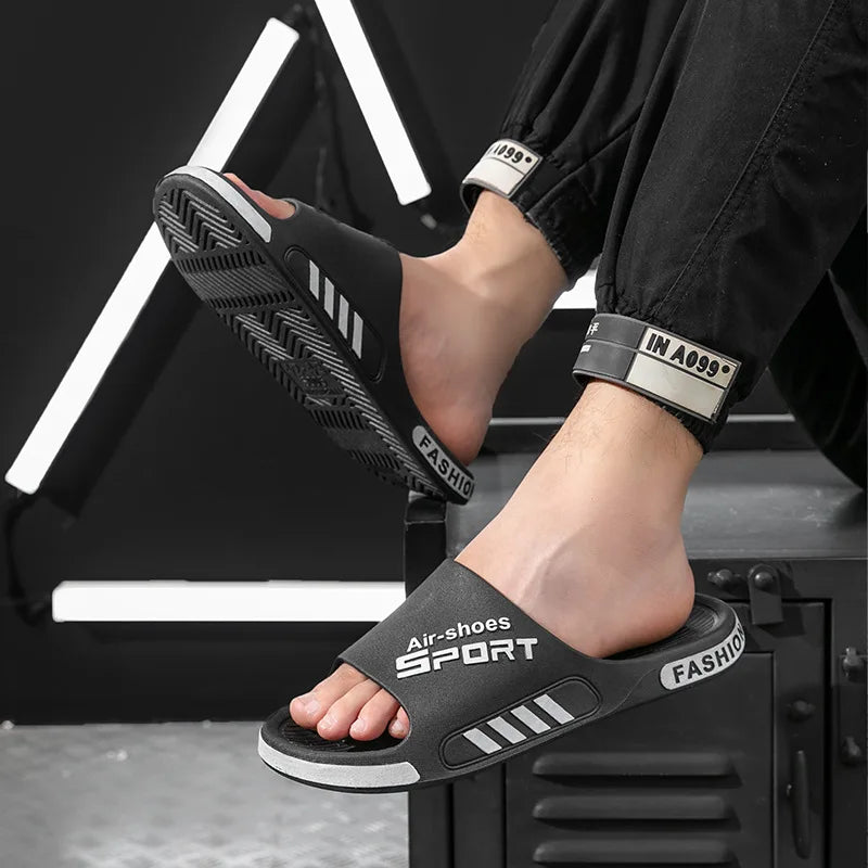 Men PVC Soft Sole Casual Beach Slides