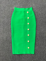 Women XL Bandage Pencil Skirt